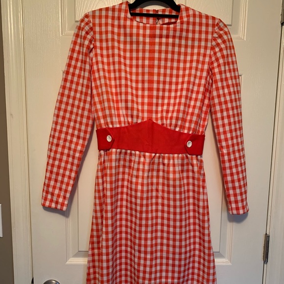 vintage checkered dress